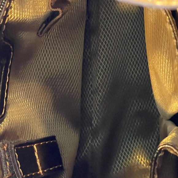 Marc Chantal Patent Leather Shoulder Bag – Two-Tone Faux Snakeskin Animal Print - Picture 13 of 15